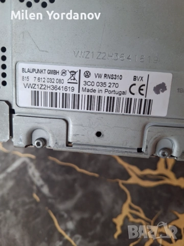 Оргинална мултимедия за Vw golf 5 model RNS 310, снимка 3 - Части - 54698903
