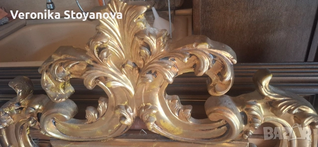 Бароково красиво огледало, снимка 2 - Антикварни и старинни предмети - 53984563