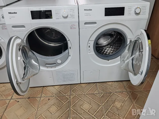 Комплект пералня Miele W1 9кг А+++ и сушилня с термопомпа Miele T1 A +++ 8 кг с 2 години гаранция! , снимка 3 - Перални - 55438934