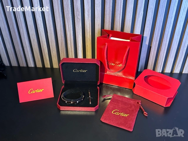 Нова Гривна Cartier LOVE цвят розово злато с подаръчна опаковка