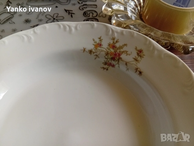 Дълбоки чиний за супа, Български порцелан, снимка 3 - Сервизи - 54739848