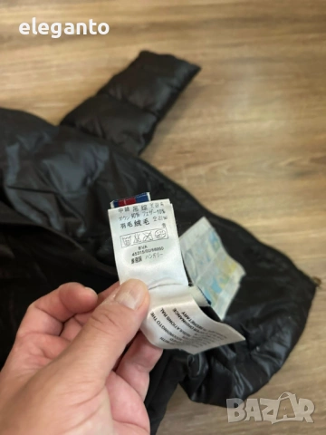 Оригинална дамска зимна пухена парка Moncler Black down Parka , 2/S размер, снимка 9 - Якета - 54579949