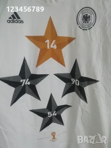 Germany Adidas шампионска оригинална памучна тениска XL Германия , снимка 3 - Тениски - 53369784
