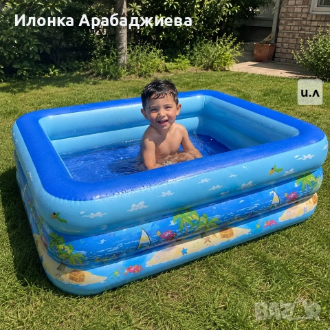 Удебелен детски надуваем басейн