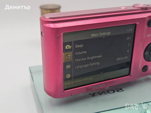 Sony cybershot W810 дигитален фотоапарат камера digital camera pink 20mp, снимка 11 - Фотоапарати - 55390050