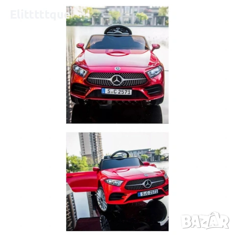 Акумулаторна кола Mercedes Benz CLS350 с кожена седалка 12V, снимка 16 - Детски велосипеди, триколки и коли - 54970218