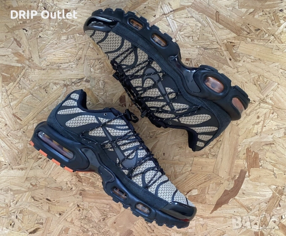 !НОВИ! Nike Air Max Plus 'TN' Utility | Khaki/Black | + КУТИЯ, снимка 5 - Маратонки - 55283071
