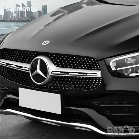 Емблема за Предна Решетка Mercedes 185мм A-Class CLA GLA GLB C-Class | Monto.bg, снимка 3 - Части - 55382207