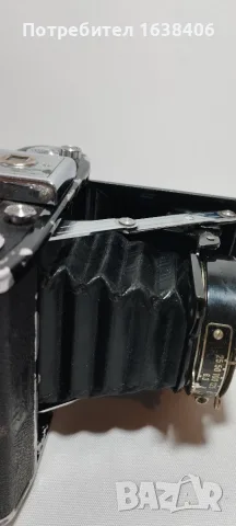 Ретро фотоапарат Zeiss Ikon Nettar (1930-те) с кожен калъф, снимка 3 - Други ценни предмети - 55414554