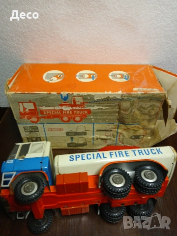 Стара немска играчка камион., снимка 7 - Колекции - 54182392