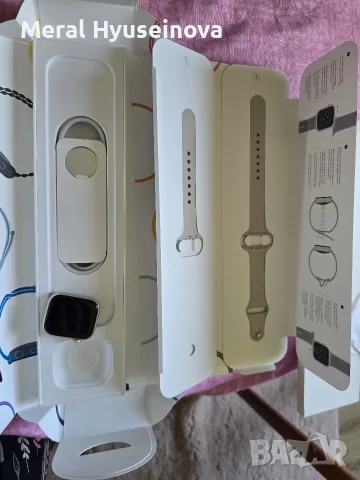 Apple Watch Series 7 41mm Starlight (GPS) – Пълен комплект, Отлично състояние!