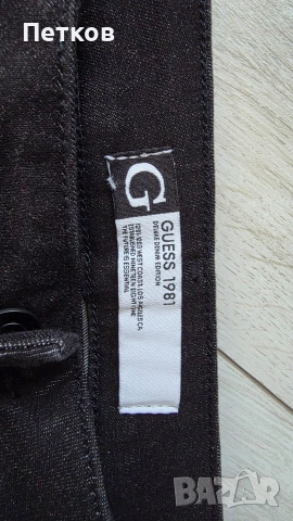 Нови Мъжки дънки Guess eur 50 / 34 skinny, снимка 3 - Спортни дрехи, екипи - 54857039