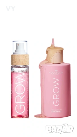 ✨€45✨ Чисто нов комплект COCOSOLIS GROW (Шампоан + Спрей)🌸