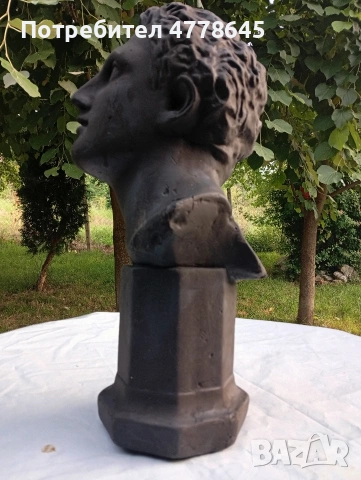 стара,антикварна статуетка на Александър Македонски., снимка 2 - Статуетки - 54932981
