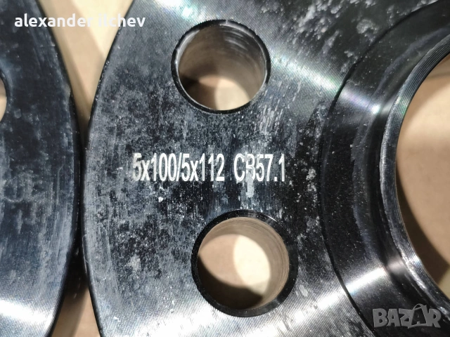 Фланци с болтове за джанти, 30мм/25мм / 5х112 и 5х100 / ц.о 57.1