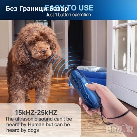 Ново Ултразвуково устройство против лай за кучета USB 15-25kHz променлива честота, снимка 3 - За кучета - 54207447