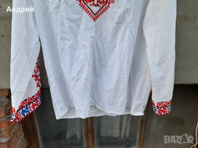 Стара мъжка риза за носия #2, снимка 3 - Антикварни и старинни предмети - 54368796