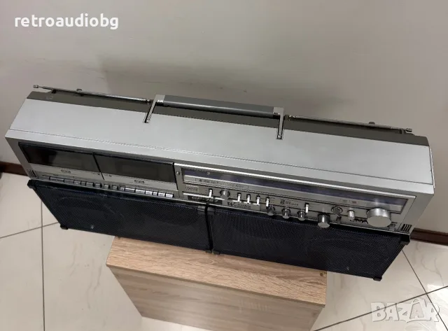 🔈Колекционерски ретро радиокасетофон SHARP GF-767 Z Boombox - профилактиран🔉, снимка 12 - Радиокасетофони, транзистори - 55541044