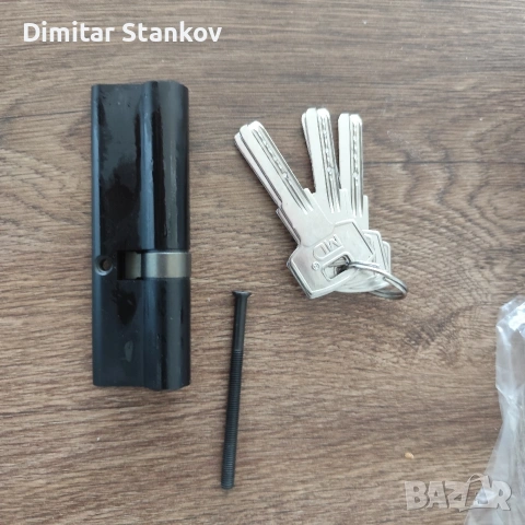 Патрон за врата 40/60мм, Якимов секрет , 5 ключа,Дин палец Покритие черен мат , снимка 2 - Други - 55157623