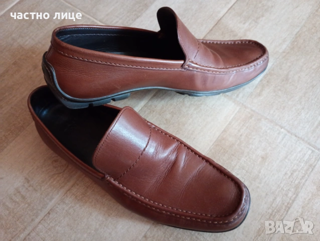 Мъжки мокасини Hugo Boss, естествена кожа