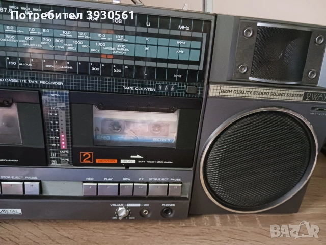 Радиокасетофон hitachi trk-w55e, снимка 4 - Радиокасетофони, транзистори - 54700207