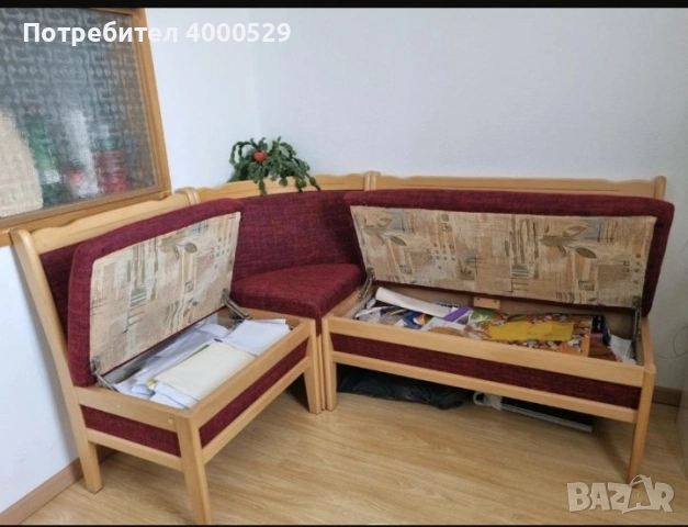 Кухненска пейка, снимка 3 - Дивани и мека мебел - 55228665
