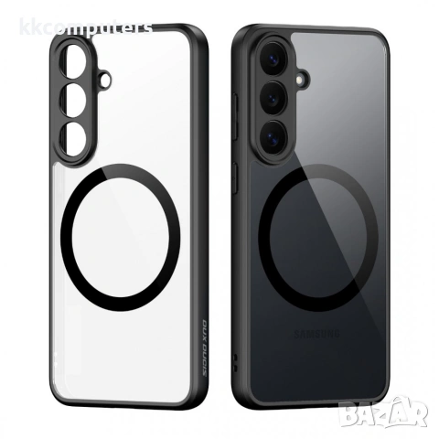 DUX DUCIS Samsung Galaxy S26 FE Калъф - Магнитен, PC+TPU, Прозрачен гръб, Черна рамка, снимка 2 - Резервни части за телефони - 55036673