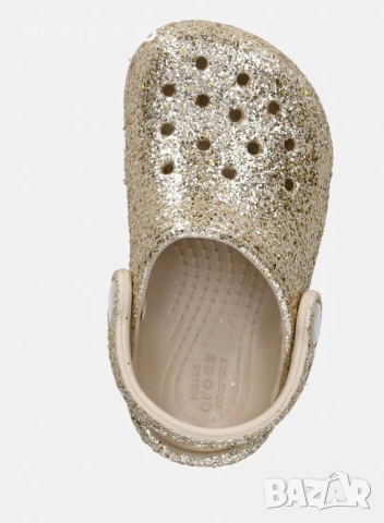 Crocs чехли бебешки лимитирани златни, снимка 3 - Детски сандали и чехли - 54692352