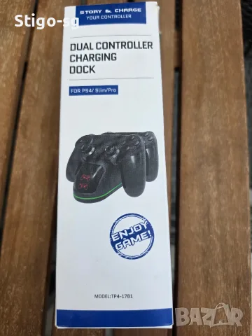 зарядно за контролери PS4 ново с две позиции  , снимка 2 - Аксесоари - 55409837