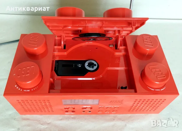 LEGO Stereo CD Boombox с FM/AM радио и AUX (LG 11002) + Lego Радиочасовник (LG11009), снимка 4 - Радиокасетофони, транзистори - 55458835