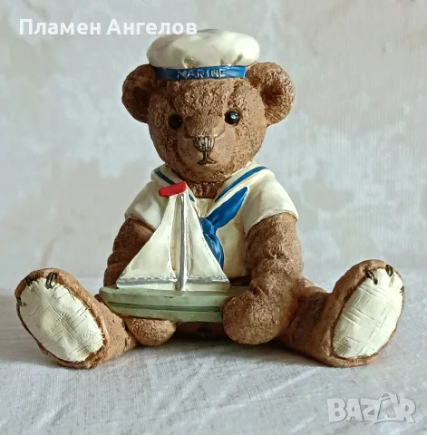 Винтидж колекционерска фигурка мече-моряк Gilde Handwerk Германия 