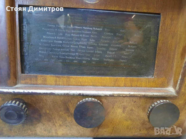 Ретро лампов радиоприемник , снимка 3 - Радиокасетофони, транзистори - 54919358