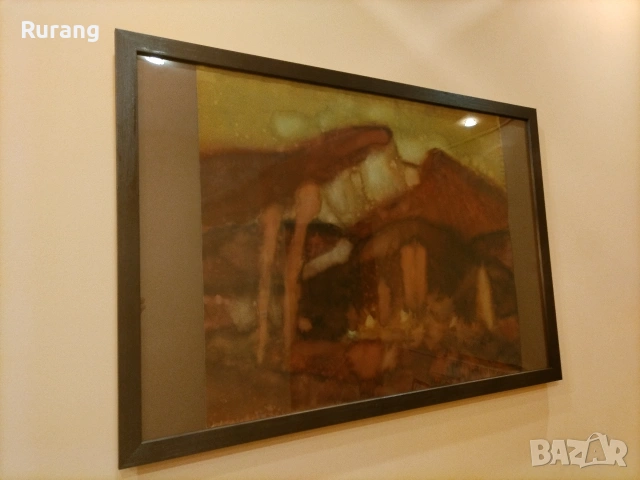 Авторски майсторски акварел,, Мелник ", снимка 5 - Антикварни и старинни предмети - 54405149