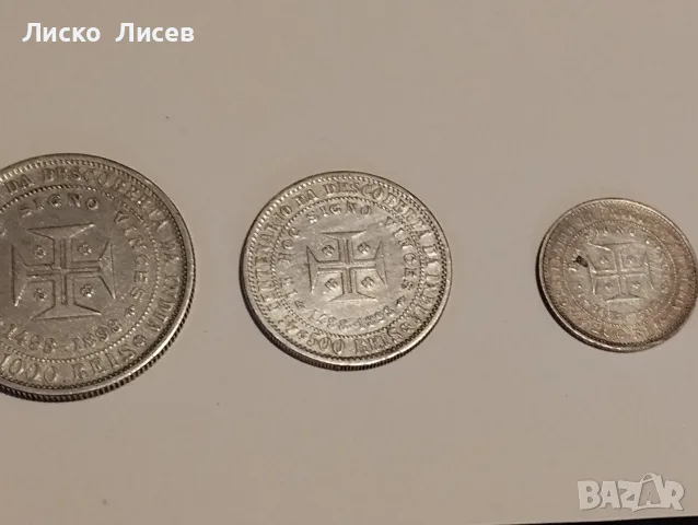Португалия 1898г. 200 , 500 , 1000 рейс, снимка 9 - Нумизматика и бонистика - 55404440
