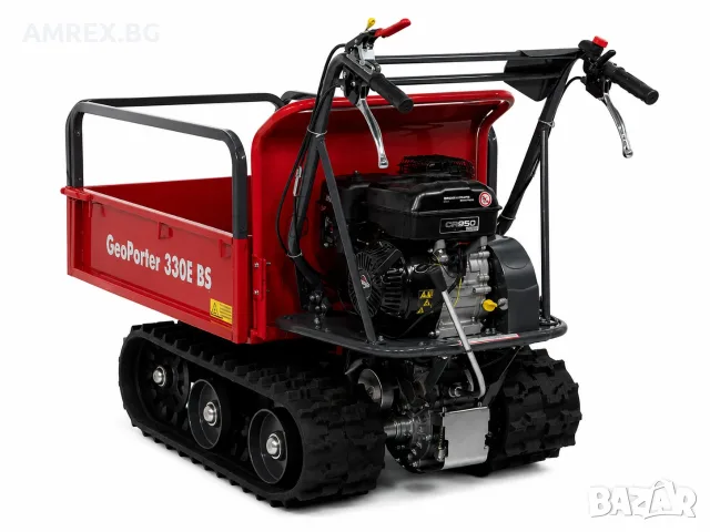 Верижен мини дъмпер GeoTech GeoPorter B&S – 300 кг с разширяем кош, снимка 4 - Селскостопанска техника - 55406705