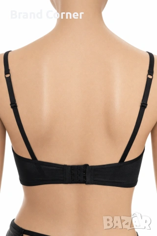 Сутиен Hunkemöller размер S – черен прозрачен модел с тънки презрамки, снимка 3 - Бельо - 54514820