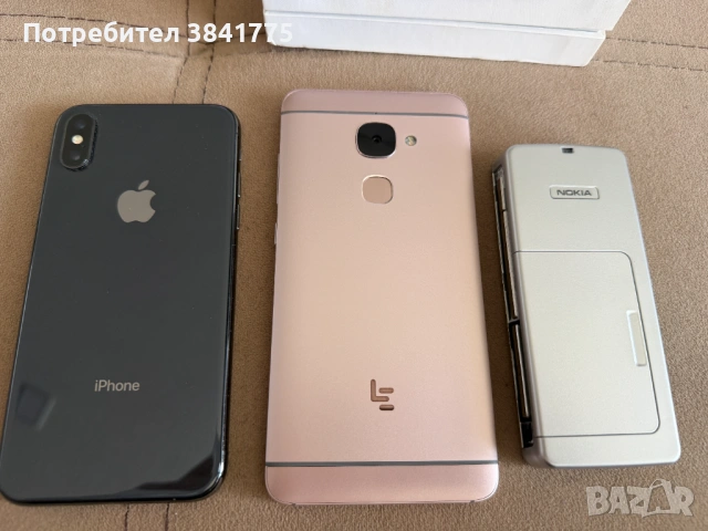 iPhone X iOS 13 64GB черен, LeEco X620 и Nokia E60 комплект употребяван, снимка 2 - Apple iPhone - 54736558