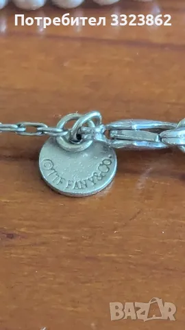 Автентично колие Tiffany & Co, снимка 4 - Колиета, медальони, синджири - 55650304