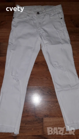 Детски бели дънки ZARA за ръст 140