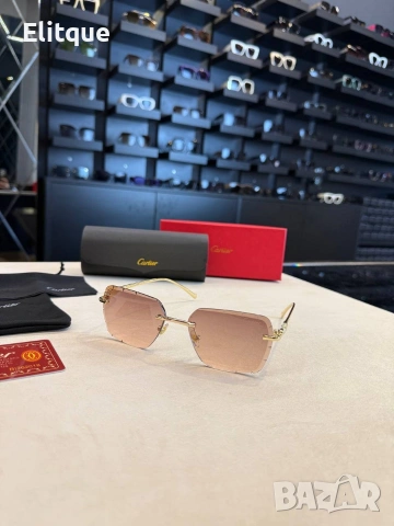 Очила + висок клас калъф + на марката кутия + сертификат + кърпичка Gucci cartier, снимка 3 - Слънчеви и диоптрични очила - 54485164