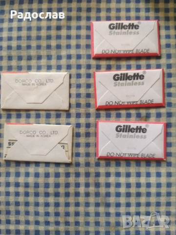 ножчета за бръснене Gillette и Dorco, снимка 4 - Колекции - 54646300