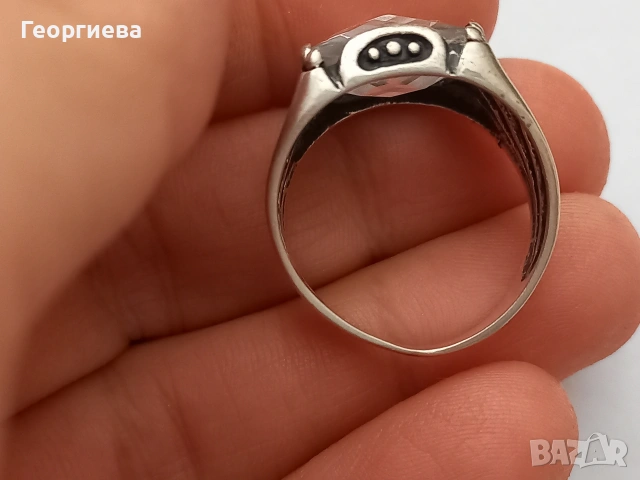 Четири броя сребърни мъжки пръстена, снимка 5 - Пръстени - 54826377