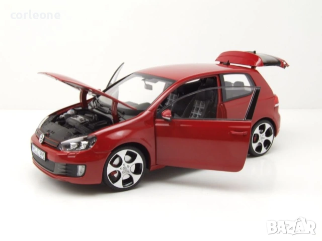 Volkswagen Golf 6 GTI 2009 - мащаб 1:18 на Norev моделът е нов в кутия VW, снимка 4 - Колекции - 54855257