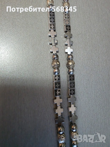 Мъжки гердан от стомана, снимка 7 - Колиета, медальони, синджири - 54070396