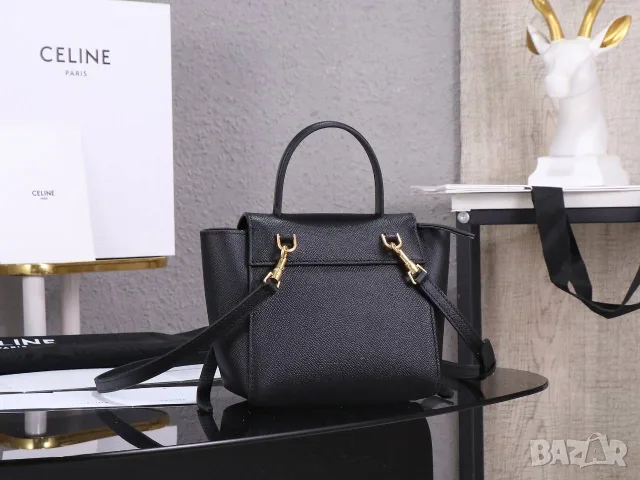Celine Nano Belt Bag – Black, снимка 3 - Чанти - 55417236