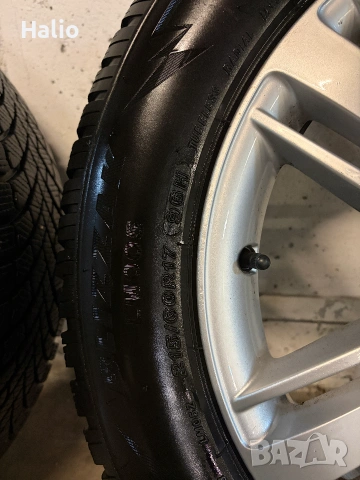 Оригинални Джанти за Audi 17" 5x112 + Зимни Гуми Bridgestone, снимка 2 - Гуми и джанти - 55013146