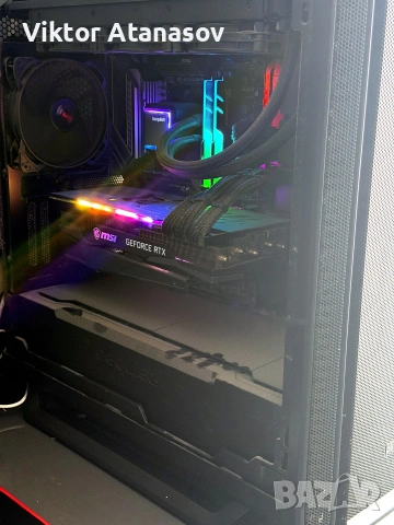Геймърски компютър Ryzen 7 5800X3D + RTX 3080 12GB + монитор ASUS ROG 240Hz, снимка 4 - Геймърски - 54972615