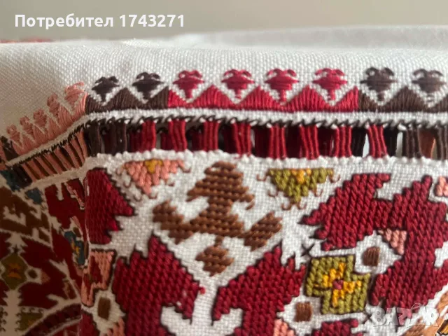 Битова покривка, снимка 4 - Антикварни и старинни предмети - 55316042