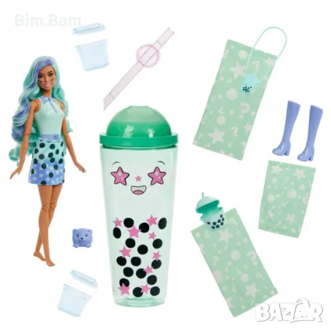 Оригинална ароматизирана кукла в чаша Barbie® Pop Reveal™ Berry Bubble / Green tea, снимка 5 - Кукли - 55380616