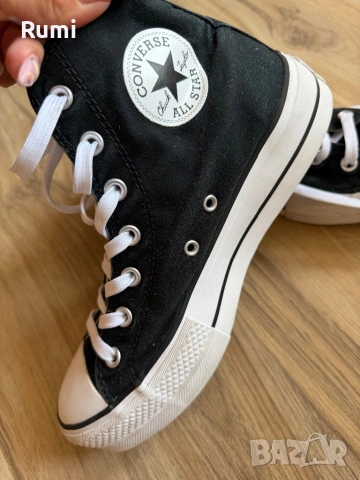 Оригинални черни Кецове Converse Platform ! 39,5 н, снимка 6 - Кецове - 54656950